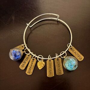 Gold and Silver Charm Bracelet